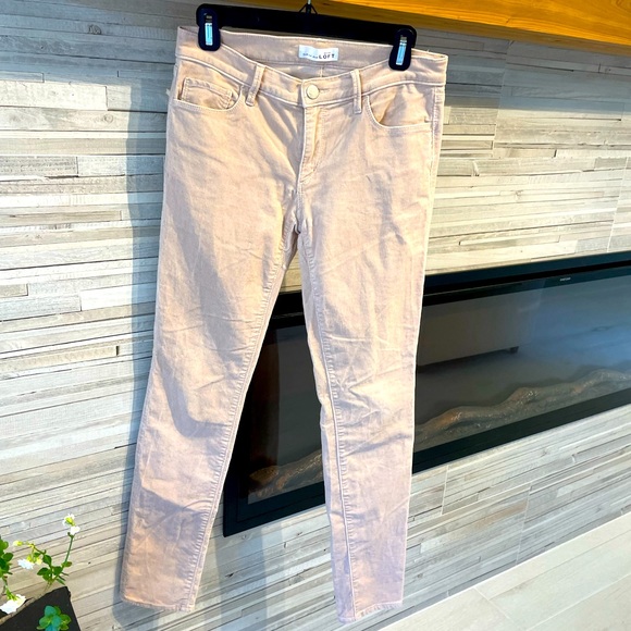 Ann Taylor Loft Blush Corduroy Modern Skinny Jeans sz26, 2 - Picture 2 of 5
